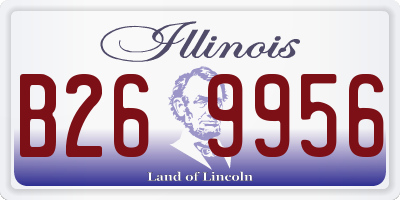 IL license plate B269956