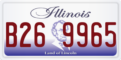 IL license plate B269965