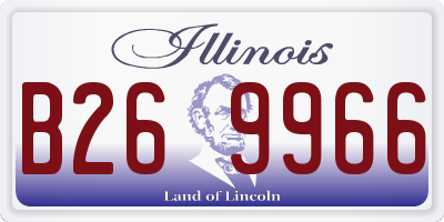 IL license plate B269966