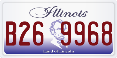 IL license plate B269968