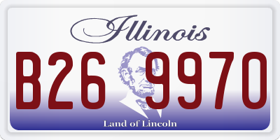 IL license plate B269970