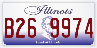 IL license plate B269974
