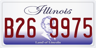 IL license plate B269975