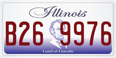 IL license plate B269976
