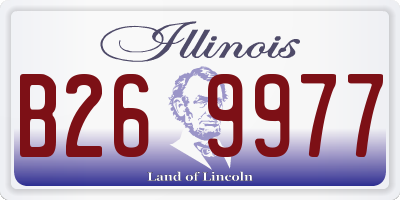IL license plate B269977