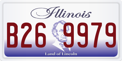 IL license plate B269979