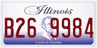 IL license plate B269984
