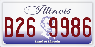 IL license plate B269986