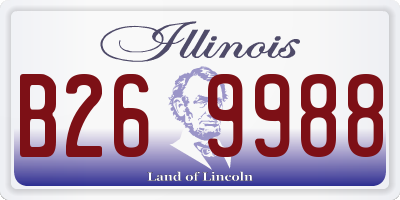 IL license plate B269988