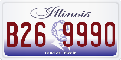 IL license plate B269990