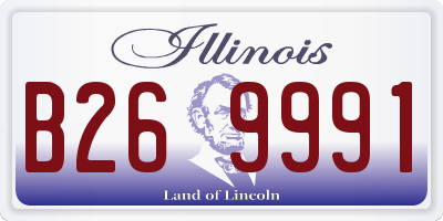 IL license plate B269991