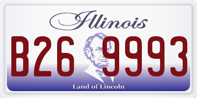 IL license plate B269993