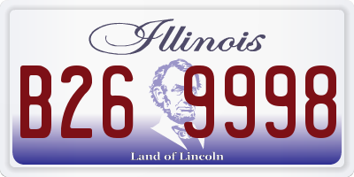 IL license plate B269998
