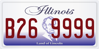 IL license plate B269999