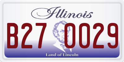 IL license plate B270029