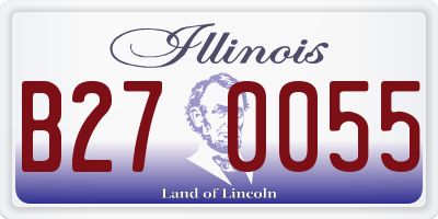 IL license plate B270055