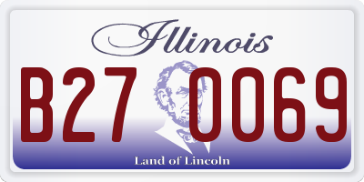 IL license plate B270069