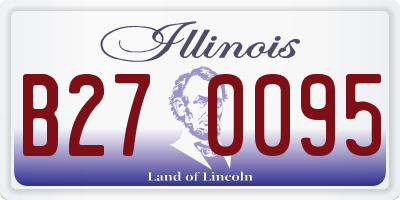 IL license plate B270095