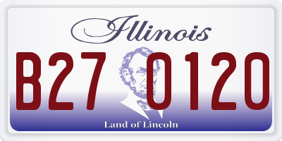 IL license plate B270120