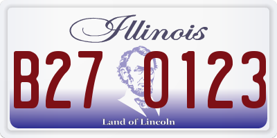 IL license plate B270123