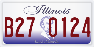 IL license plate B270124