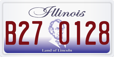 IL license plate B270128