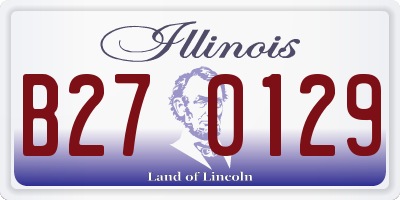 IL license plate B270129