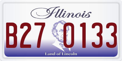IL license plate B270133