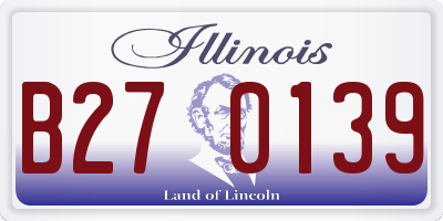 IL license plate B270139