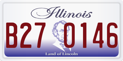 IL license plate B270146