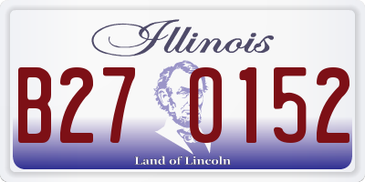 IL license plate B270152