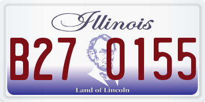 IL license plate B270155