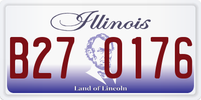 IL license plate B270176