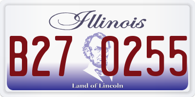 IL license plate B270255