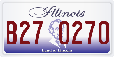IL license plate B270270