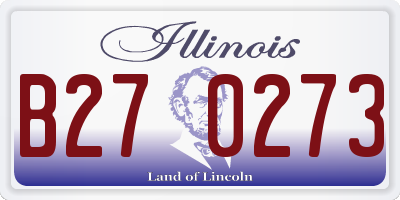 IL license plate B270273