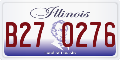 IL license plate B270276