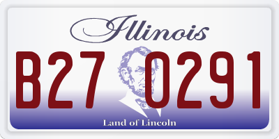 IL license plate B270291
