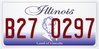 IL license plate B270297