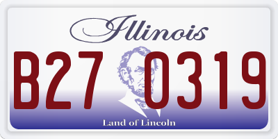 IL license plate B270319