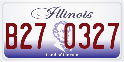 IL license plate B270327