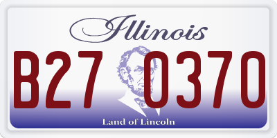IL license plate B270370