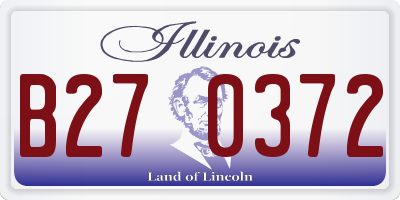 IL license plate B270372