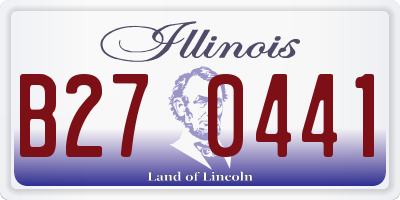 IL license plate B270441