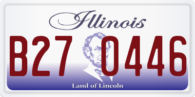 IL license plate B270446