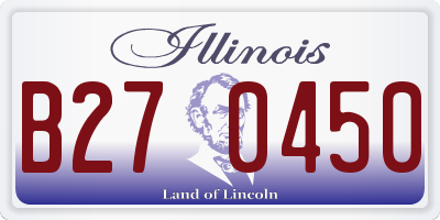 IL license plate B270450