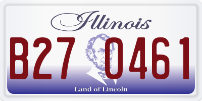 IL license plate B270461