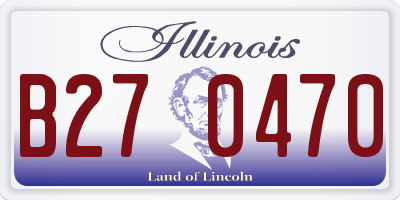 IL license plate B270470