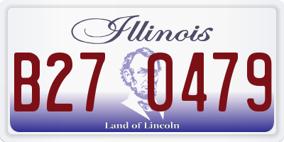 IL license plate B270479