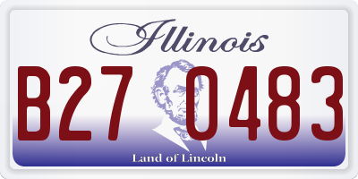 IL license plate B270483